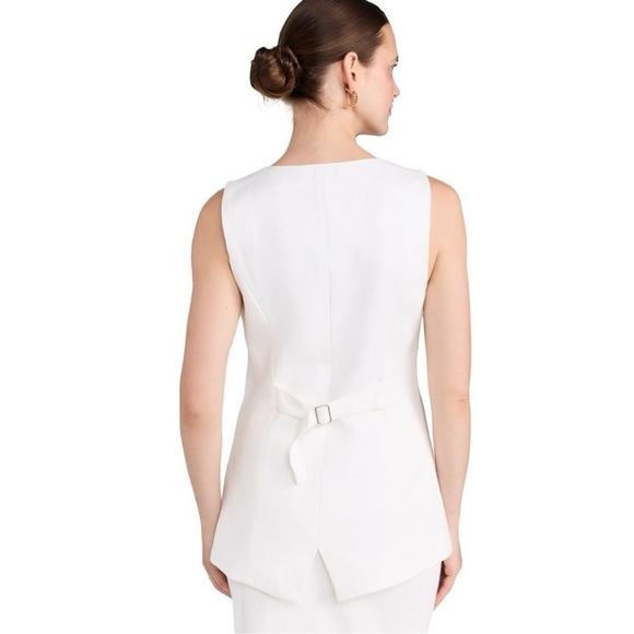 🌻NEW NWOT English Factory Linen Waistcoat Size Small - Picture 3 of 14